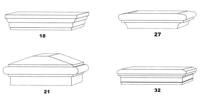 Available Pier Cap Profiles