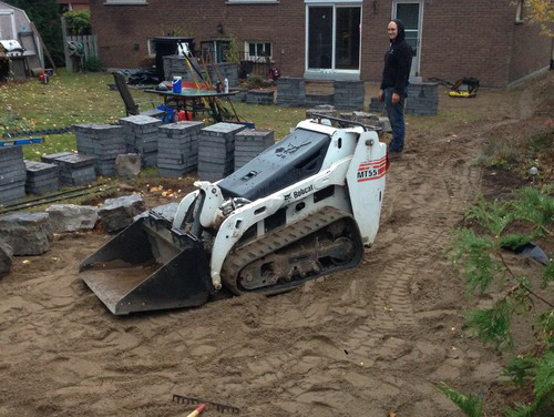 Step 1: Excavate project area.